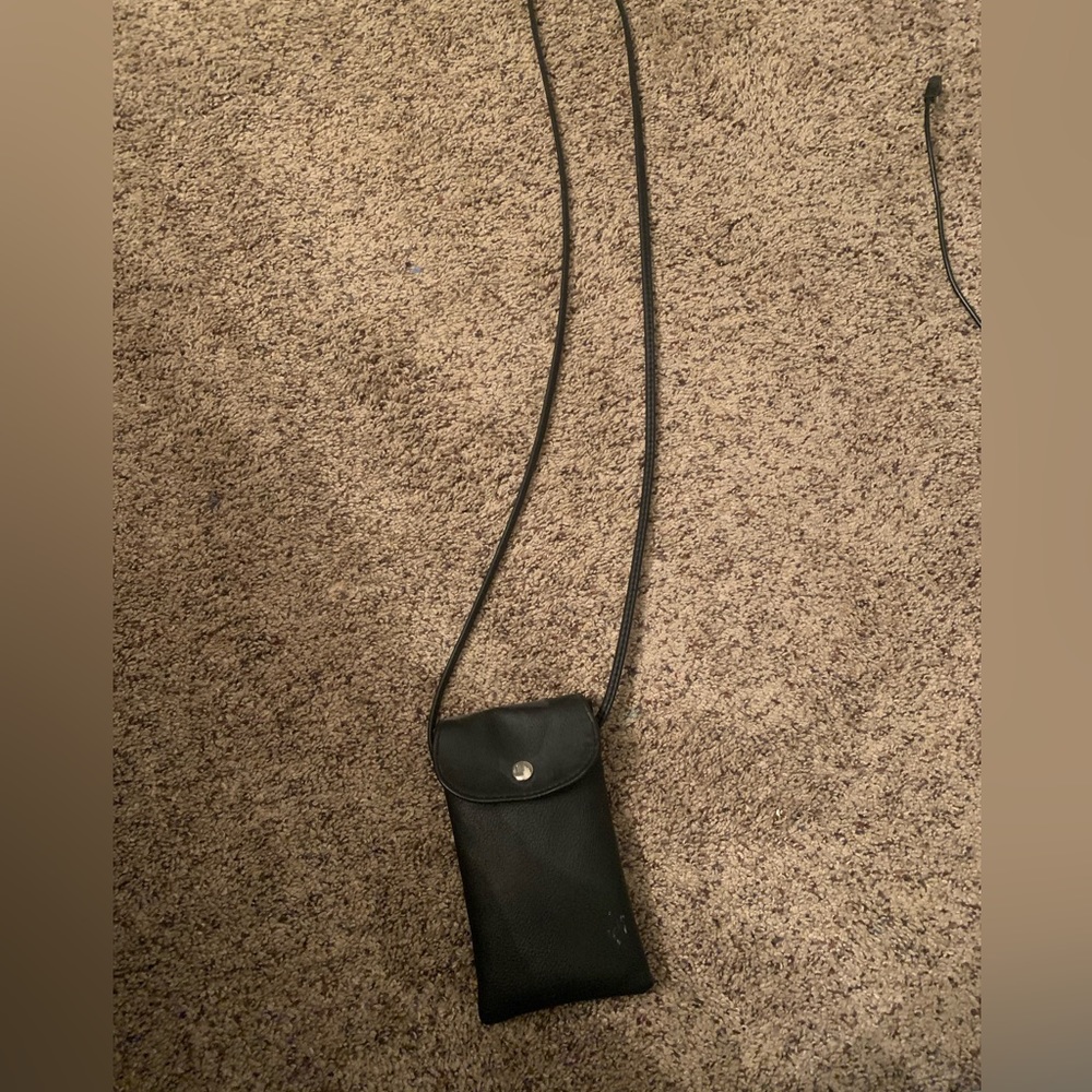 Small black iPhone satchel